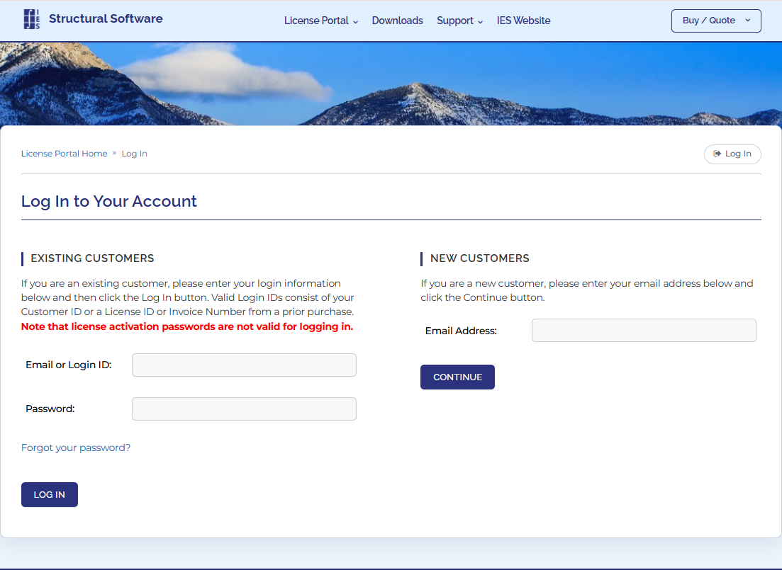 Login Page