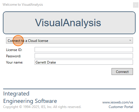 Connect to a Cloud license