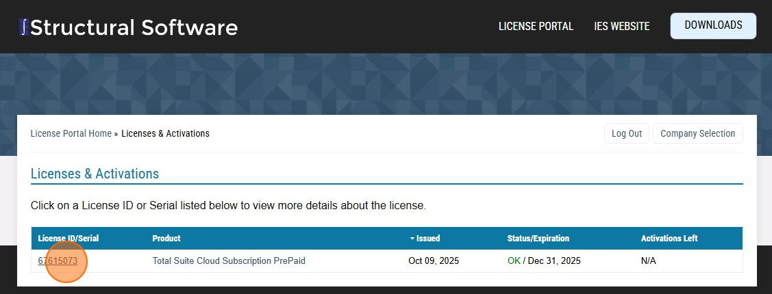 Licenses & Activations