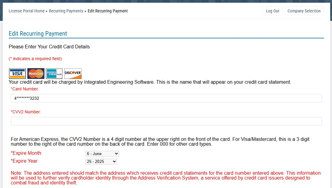 Recurring Payments