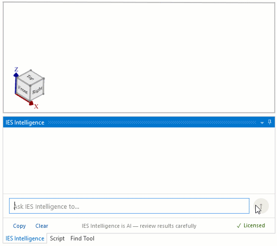 IES Intelligence sizes a footing based on bearing in VisualFoundation