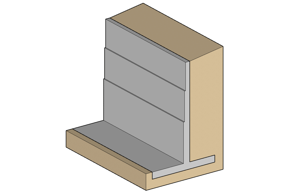 retaining wall model